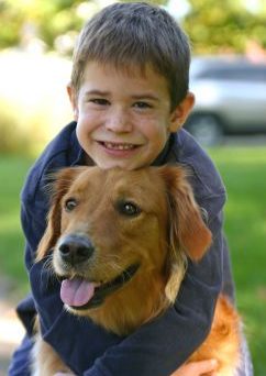 a boy and his dog